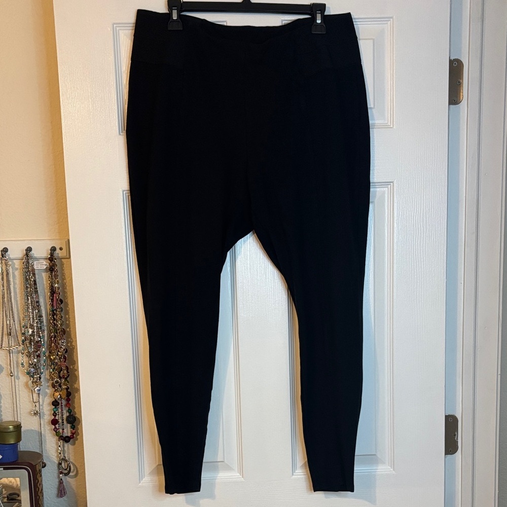 Lane Bryant Ponte Leggings-Black
